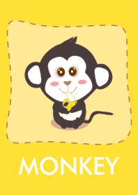 ลิงเด็กและกล้วยที่โปรดปรานของพระองค์