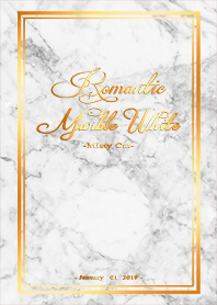 misty cat-Marble Golden rim