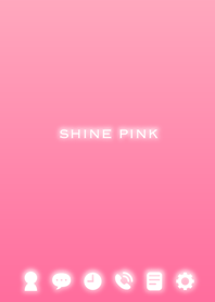 光るピンク