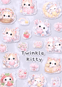 ลูกแมวสีม่วงประกายพาสเทล