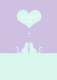sweet cat 【purple&green】
