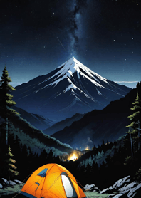 Mountain, Sea, and Moonlit Night 9b5d32