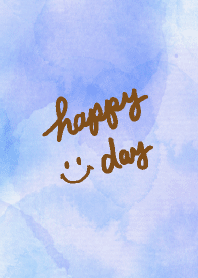 Smile - aquarelle blue10-