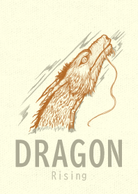 DRAGON rising Autumn leaf