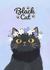可愛的幸運黑貓主題 104