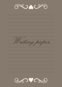 Writing paper -Brown Beige-