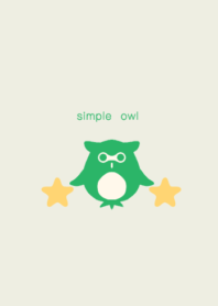 simple  owl  green  green