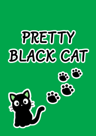PRETTY BLACK CAT Theme/GREEN