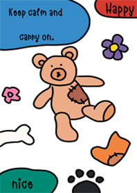 Happy teddy bear .