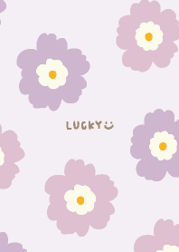 Two-colored flowers simple7