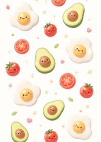 Fried egg with tomatoes (Pp)