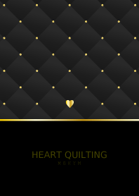 HEART QUILTING - GRAY BLACK 25
