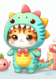 Cute cat dino no.40