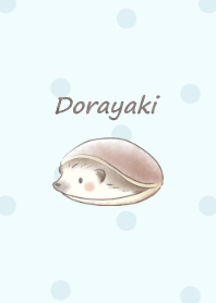Hedgehog and Dorayaki -blue- dot