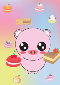 Simple cute pig theme v.12