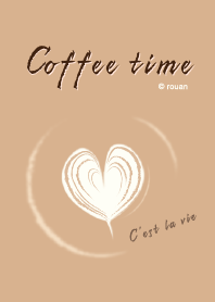 摩卡咖啡廳_奶茶色_暖春色