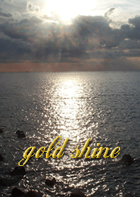 Rising luck. Sea of life. Golden sun.