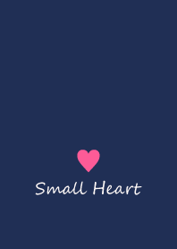 Small Heart *Navy+Pink 3*