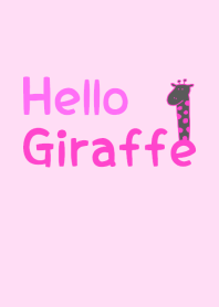 Hello Giraffe pink 9