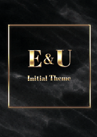 [ E&U ]  Initial Theme Gold Black
