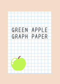 GREEN APPLE GRAPH PAPER-PINK BEIGE