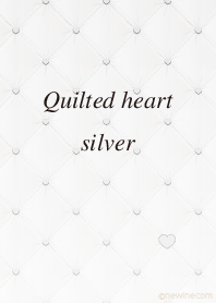 Quilted heart silver