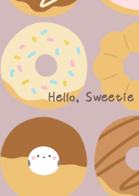 Shimaenaga and Donuts smoky pink