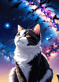 Night Moon Star Cat 94b465