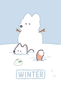 foxes in winter 2023 LET'S DRAW