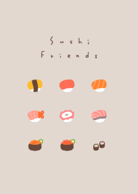 Sushi Friends /beige.