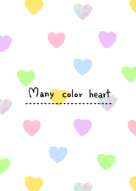 Many color heart