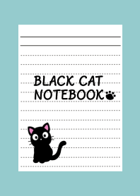 BLACK CAT NOTEBOOK-DUSTY MINT