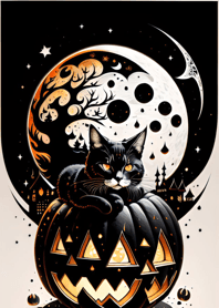 浮世絵万聖節猫 618e5E