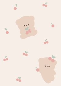 さくらんぼ×くまのかわいい着せ替え