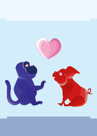 ekst Biru (Monyet) Cinta Merah (Babi))