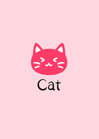 Simple -Pink cat-