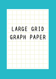 LARGE YEL GR GRID GRAPH PAPER-TURQUOISEj