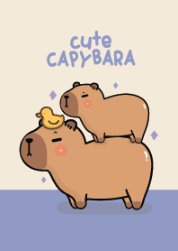 Capybara Purple Cute!