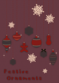 Festive ornaments + beige/br [os]
