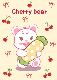 Cherry bear jelly pink minimal