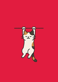 Hanging Cat|Cherry Red Happy#11