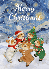 Christmas Corgi 03 PARTY