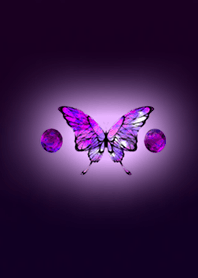 Pink amethyst butterfly dark