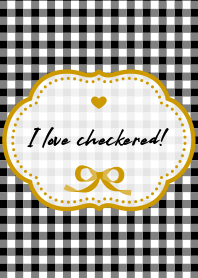 love checkered! yellow