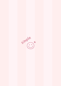 Smile Crown =Pink= Stripe