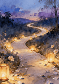 Petal Lantern Path
