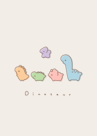 Child Dinosaurs(line filled)/beige