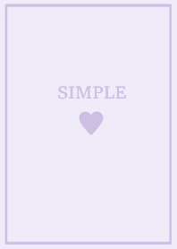 大人のシンプルハート=lavender=