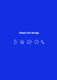 Simple life design -blue black-