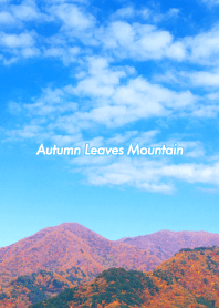 紅葉した山